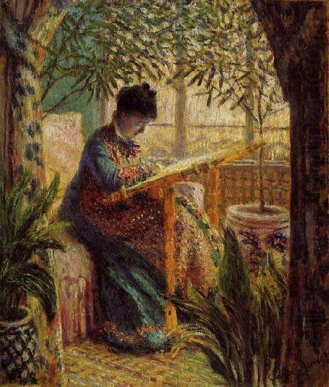 Claude Monet Camille Monet at Work china oil painting image